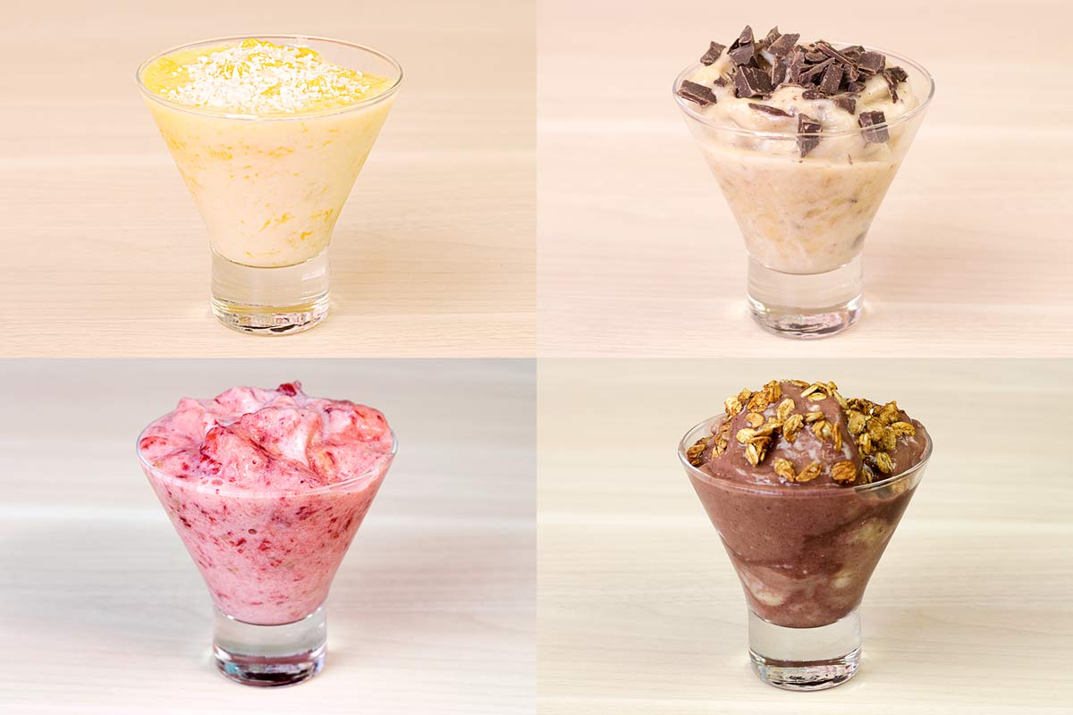 4 receitas de frozen de iogurte